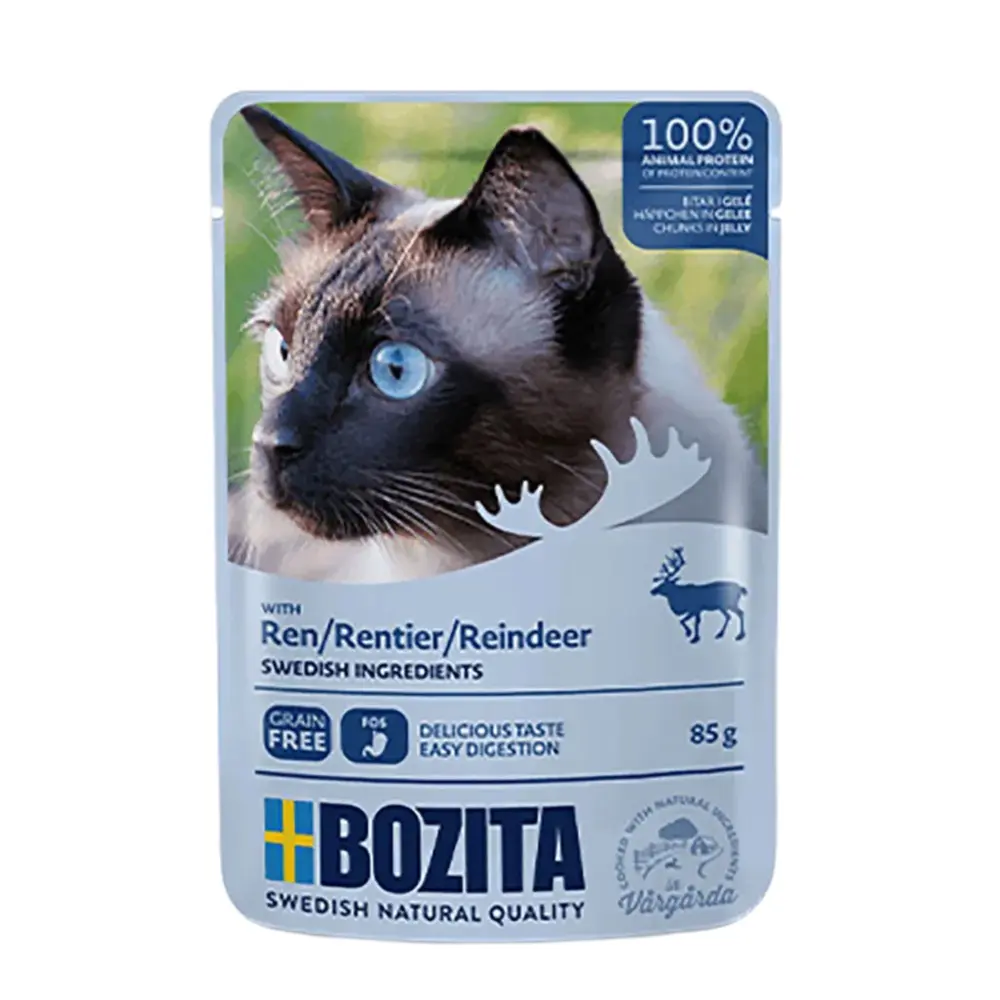 Bozita Kattefoder pose 85g rensdyr gele